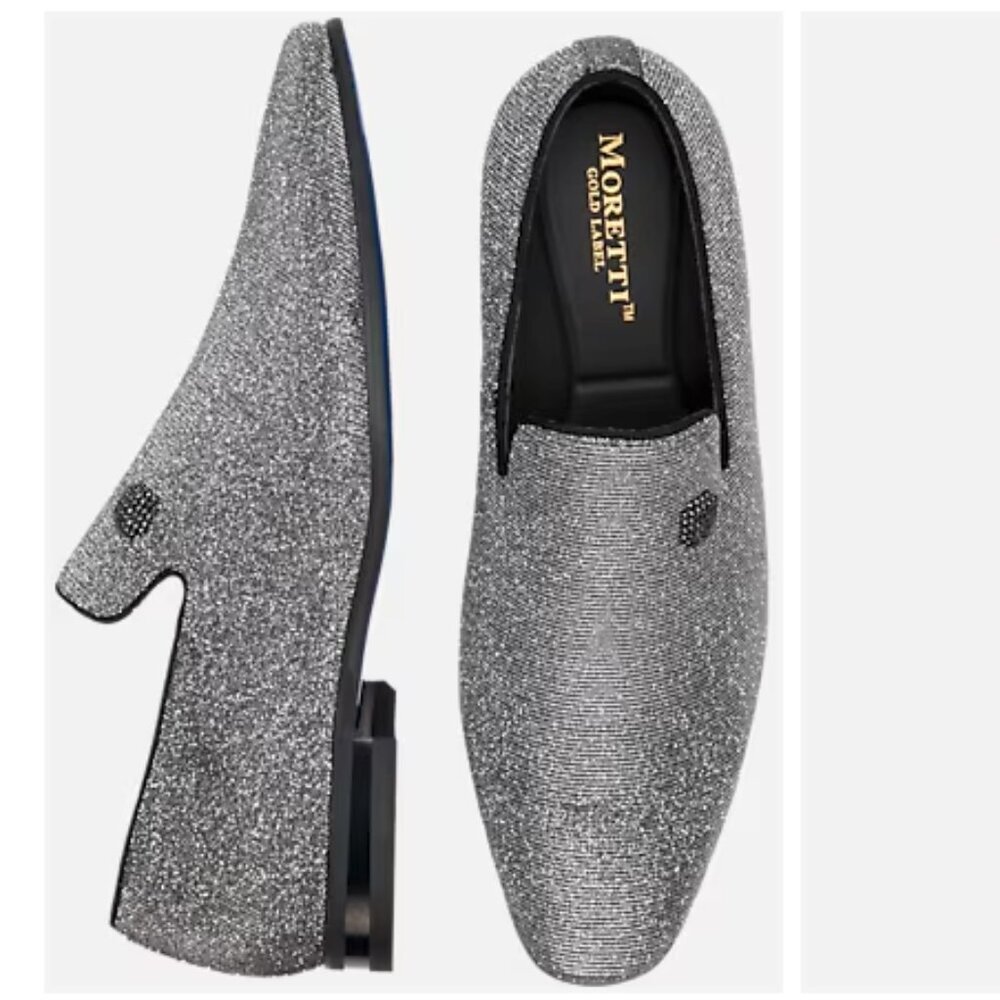 Moretti Gustine Sparkle Formal Loafers size: 8 D-Width